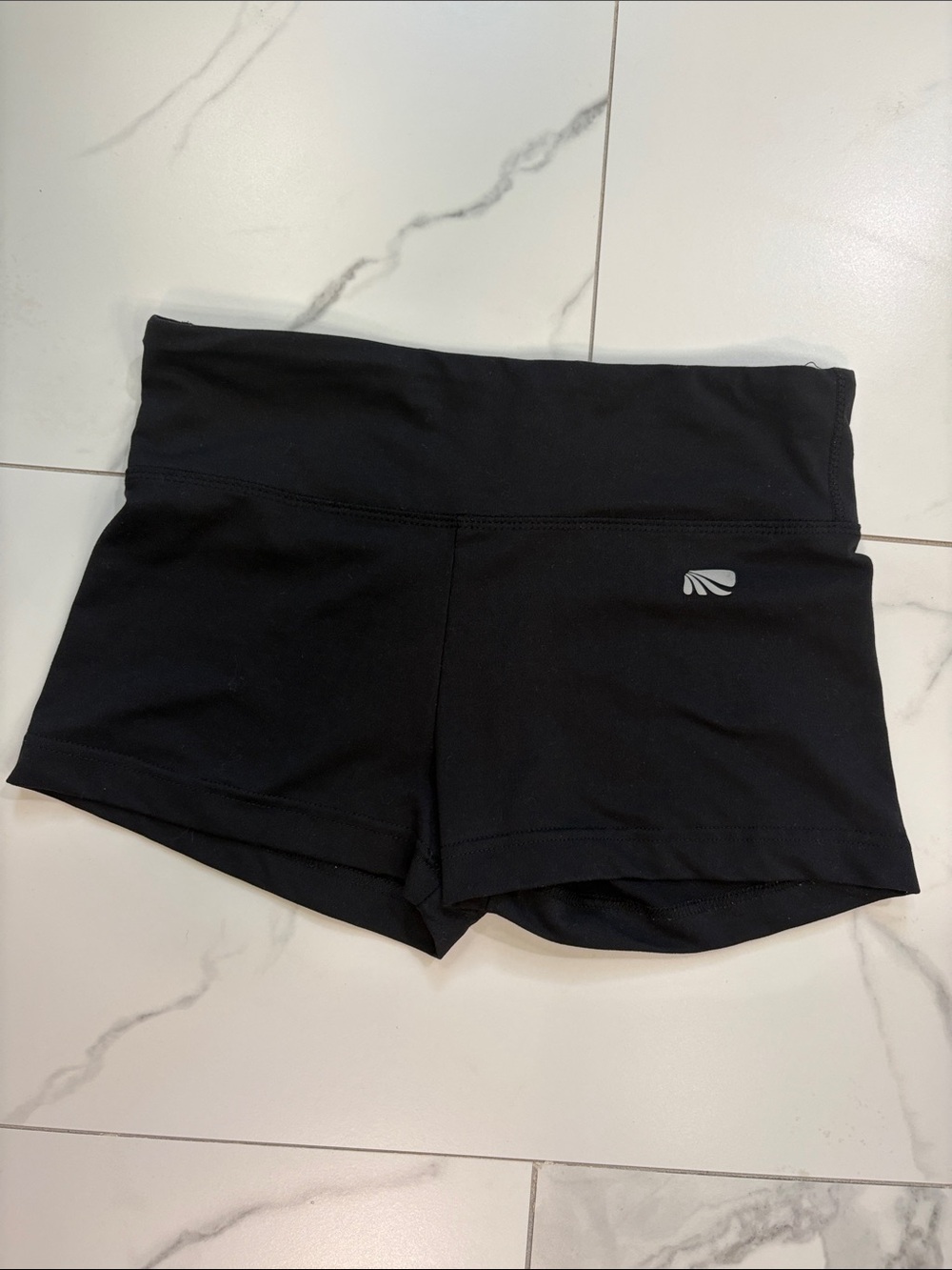 Marika Black Women's High-Rise Athletic Booty Shorts